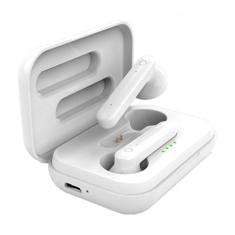 

Large Capacity Charging Bin 5.0TWS Wireless Touch Business Call Sports Bluetooth Headset(White)