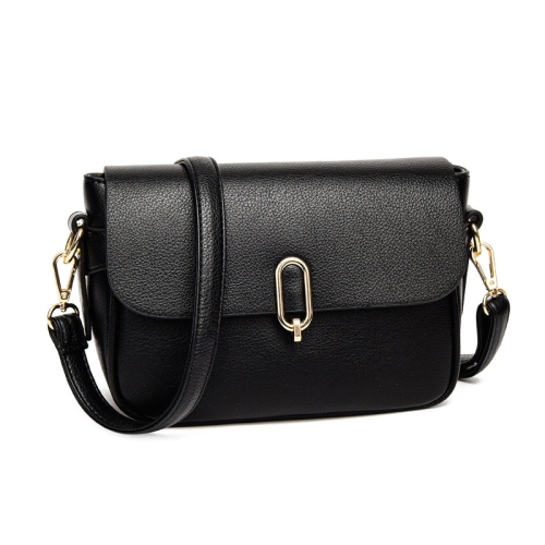 

Ladies Texture Large Capacity Single Shoulder Crossbody Bag(Black)