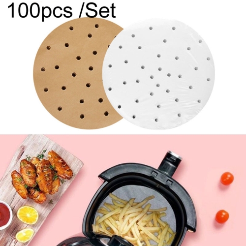 

3 Sets Air Fryer Special Paper Pad Grilled Meat Paper Oil Absorbed Paper, Color Random Delivery, Style: Round With Hole (16cm)