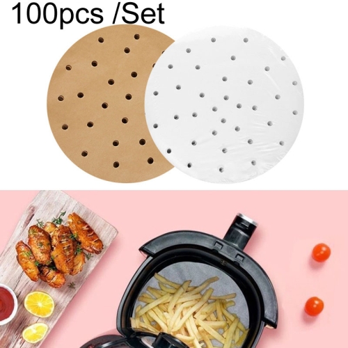 

3 Sets Air Fryer Special Paper Pad Grilled Meat Paper Oil Absorbed Paper, Color Random Delivery, Style: Round With Hole (25cm)