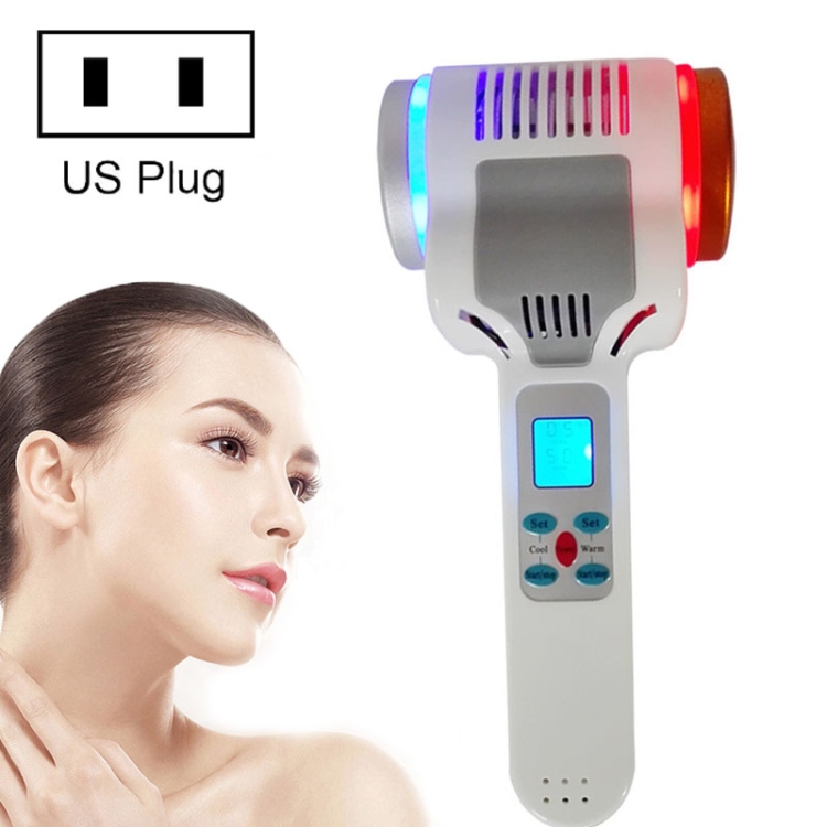 

Hot Cold Dual-use Red Light Blue Light Beauty Instrument Essence Introduction Instrument(US Plug)