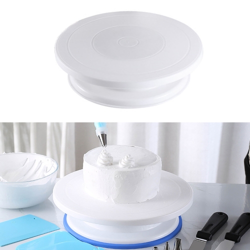 Dropship Cake Turntable With Lock Switch And Scale Mark Plastic Rotating  Cake Stand For Baking Pastry Cake Decorating Tool Baking Tool to Sell  Online at a Lower Price