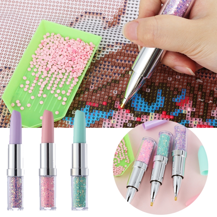 

3 PCS Lipstick Styling 5D Diamonds Painting Pens Embroidery Sewing Accessories(Random Color )