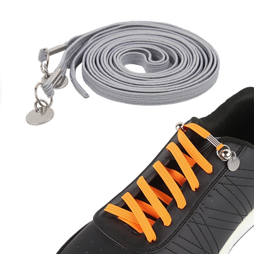 

1 Pair Sports Casual Color Stretch Free Shoe Lace(Light Grey)