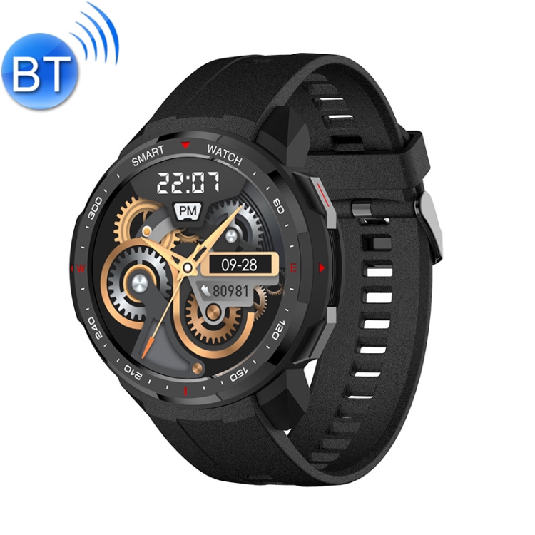 

MT12 Smart Call Music Play Guide Step Smart Wireless Sports Watch(Black)