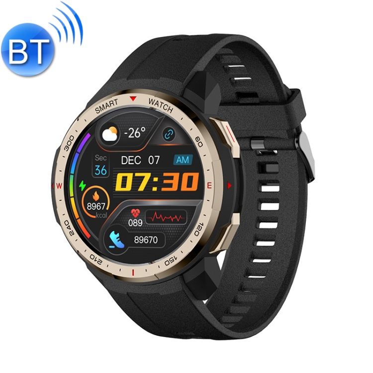 

MT12 Smart Call Music Play Guide Step Smart Wireless Sports Watch(Gold)