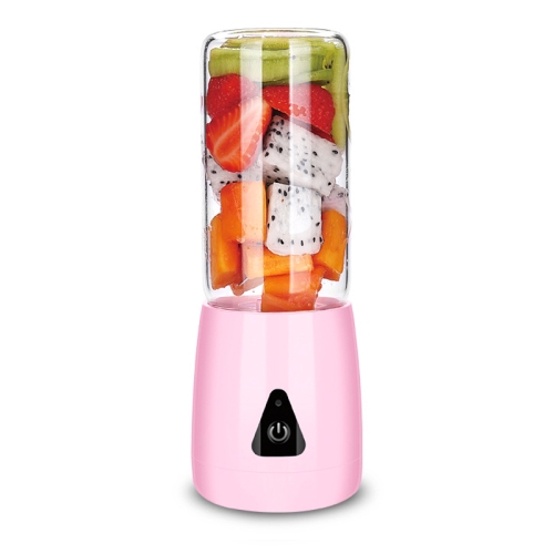 

ZZJ07HB Home Portable Juicer Juice Cup USB Mini Juice Machine(Girl Pink)