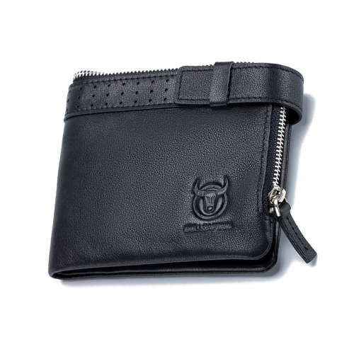 

BULL CAPTAIN Anti-theft Brush Leather Wallet For Men(Black)