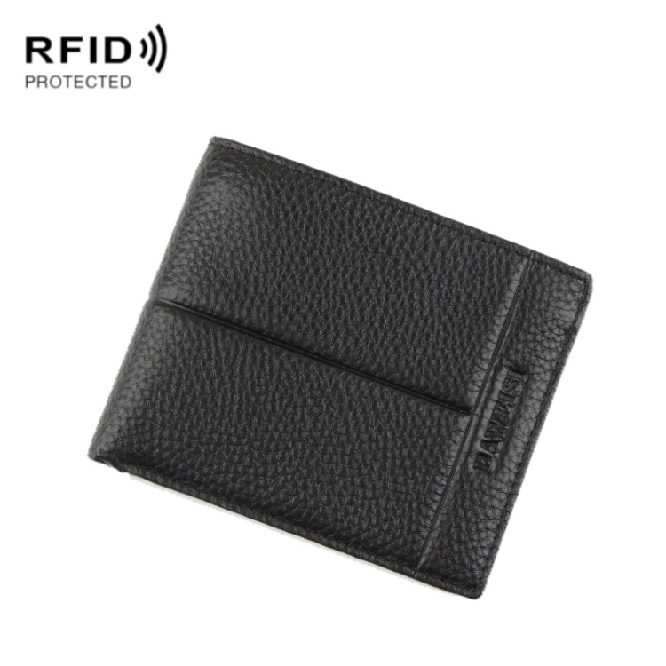 

Baweisi A-65104-1 Men Casual Short RFID Wallet Multifunctional Card Holder