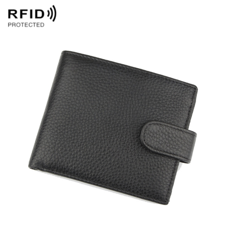 

K-8013 Anti-Magnetic Anti-Theft RFID Short Business Men Wallet