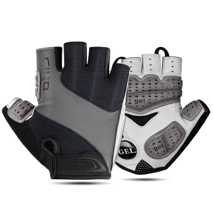 

GIYO S-10 Bicycle Riding Breathable Half Finger Gloves, Size: S(Black)