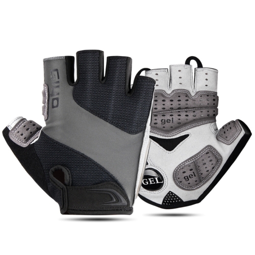 

GIYO S-10 Bicycle Riding Breathable Half Finger Gloves, Size: L(Black)