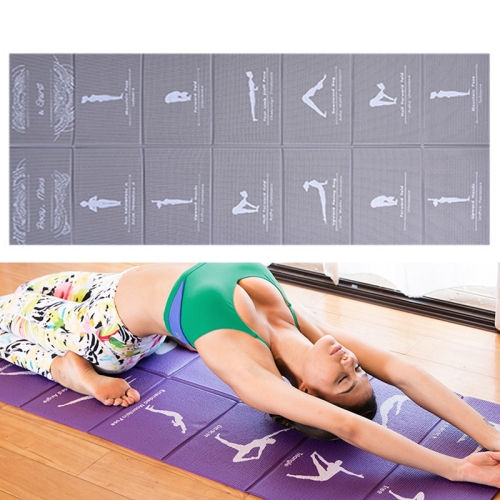 

YM15C Portable Travel Thick Fold Yoga Pad Student Nnap Mat, Thickness: 5mm (Gray Print)