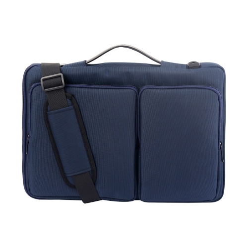 

Nylon Waterproof Laptop Bag With Luggage Trolley Strap, Size: 15-15.6 inch(Blue)