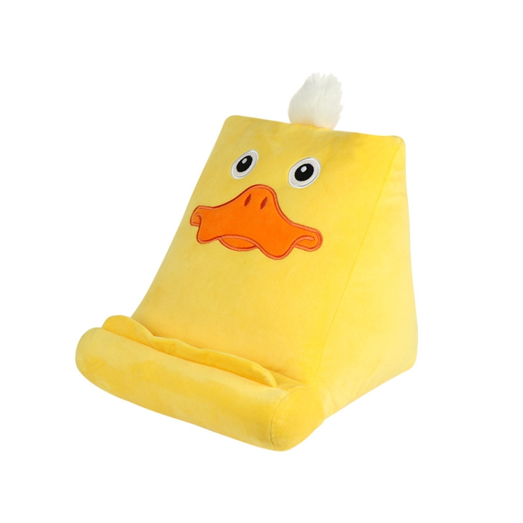 

Tablet Phone Holder Pillow Reading Soft Pillow(Yellow Duck)
