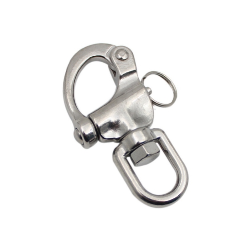 

3 PCS Yachting Sailing Stainless Steel Coil Type Rotary Spring Shackle, Specification: 87mm