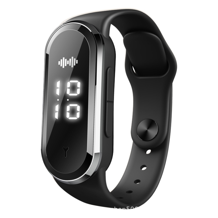 

M21 Ultrasonic Mosquito Repellent Bracelet with Step Counter & Clock & Temperature Function(Black)