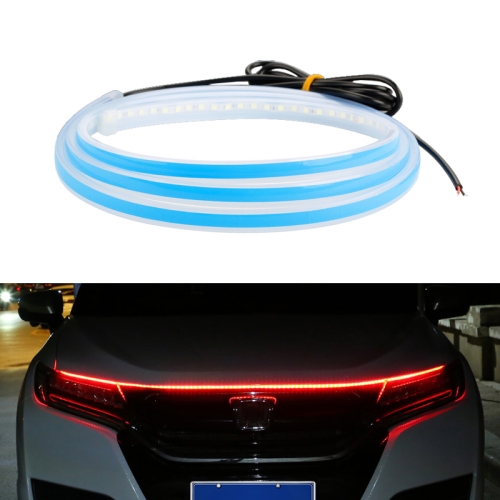 

Car LED Streamer Decorative Hood Atmosphere Lights, Style: Monochrome Red Light(1.8m)