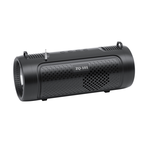 

ZQ101 Outdoor FM Radio Bluetooth Speaker with Flashlight Function(Dazzling Black)