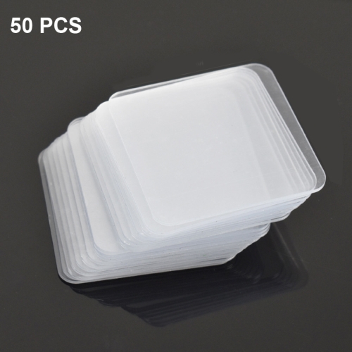 

50 PCS Transparent Tape Sticker Strong Nano Tape ,Style: Square 60x60x0.8mm