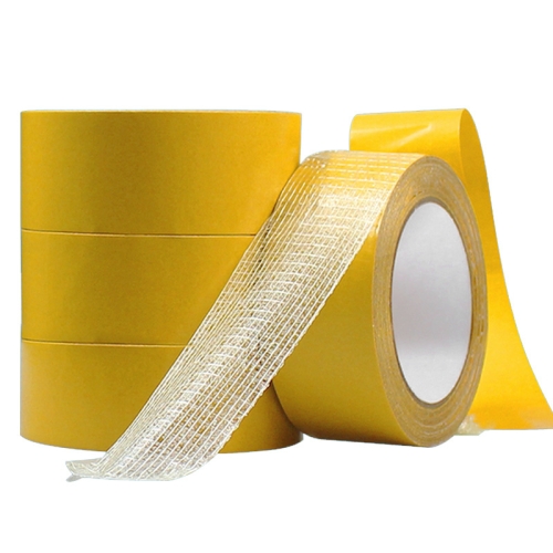 

20mmx50 m Double-sided Fiberglass Grid Sticky Adhesive Fiber Transparent Mesh Tape