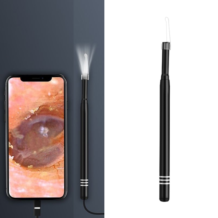 

3 In 1 USB Mobile Phone Endoscopic HD Visible Ear Spoon(AN108-5.5mm Black)