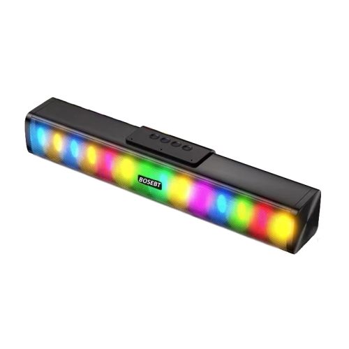 

BOSEBT D02 LED Colorful Light Effect Bluetooth Speaker(Colorful Black)