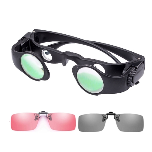 

8x Fishing Binoculars Zoomable Telescope Glasses ,Style: Telescope+Gray+Red Clip