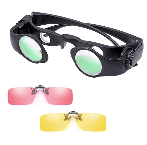 

8x Fishing Binoculars Zoomable Telescope Glasses ,Style: Telescope+Yellow+Red Clip