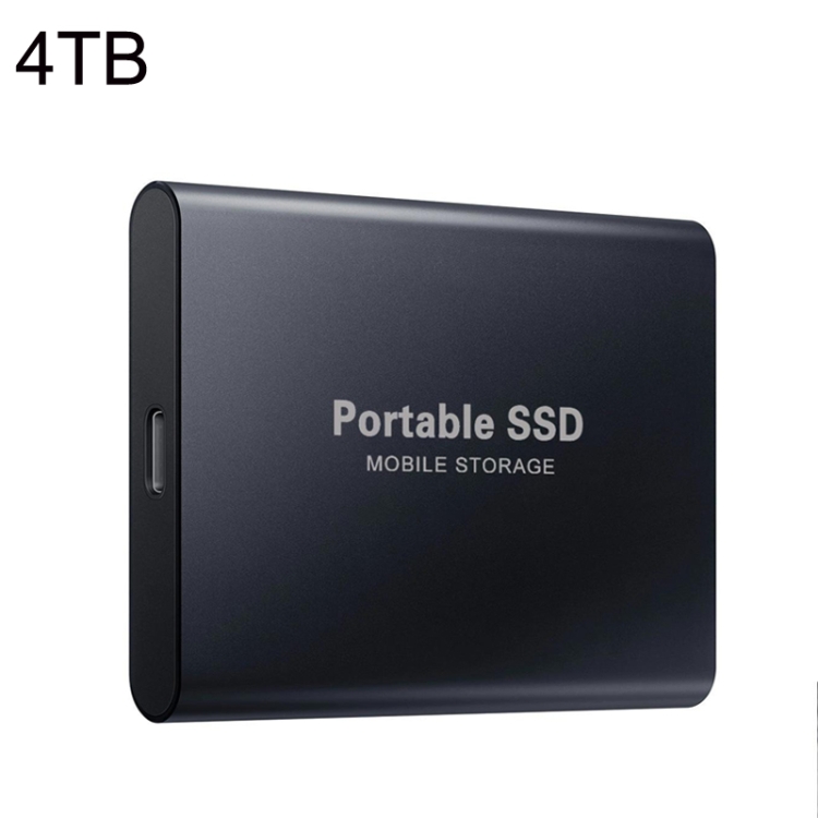 

Mini Portable High Speed SSD Solid State Drive, Capacity: 4TB(Black)