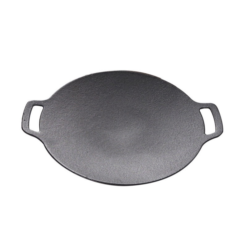 

Outdoor Camping BBQ Cast Iron Grill Pan,Style: Baking Pan Only