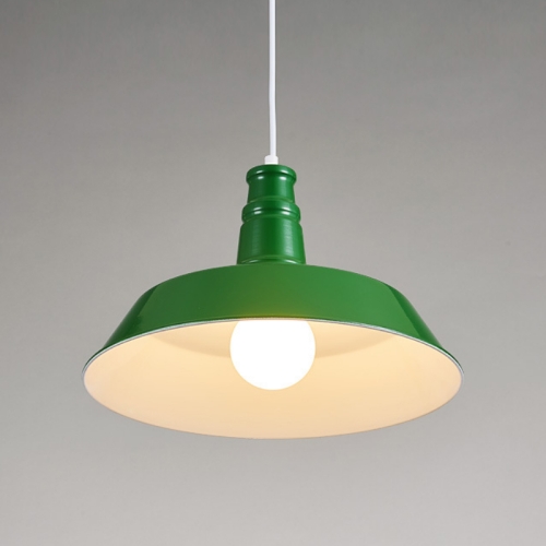 

Bedroom Dining Bar Wrought Iron Single Head Chandelier, Without Bulb 46cm (Green)
