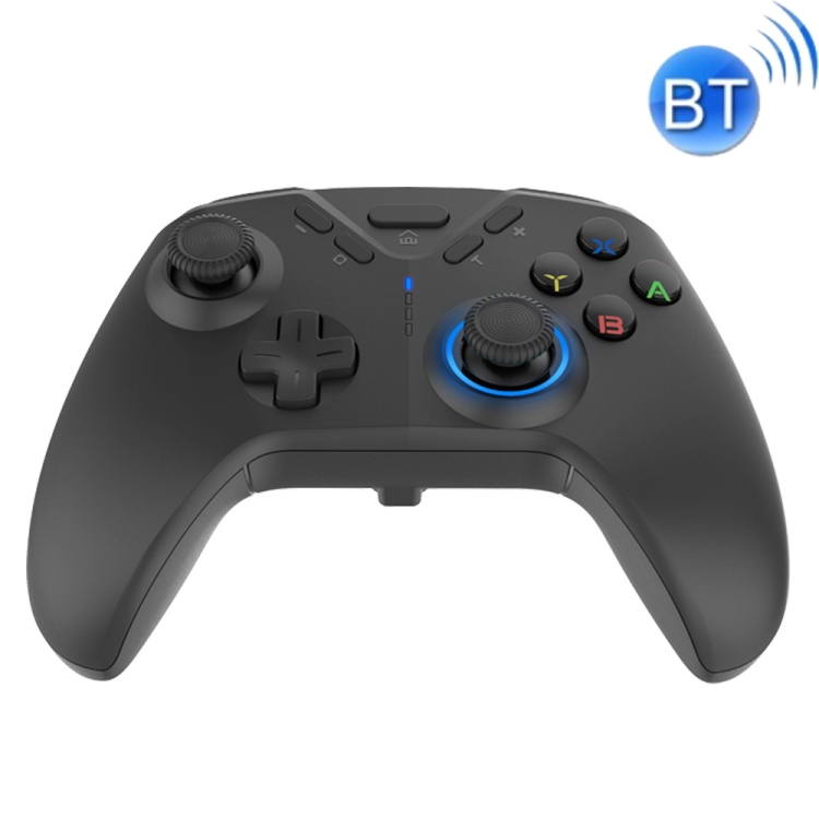 

MB-S820 Light Effect Button Wireless Bluetooth Handle with Phone Holder(Full Black)