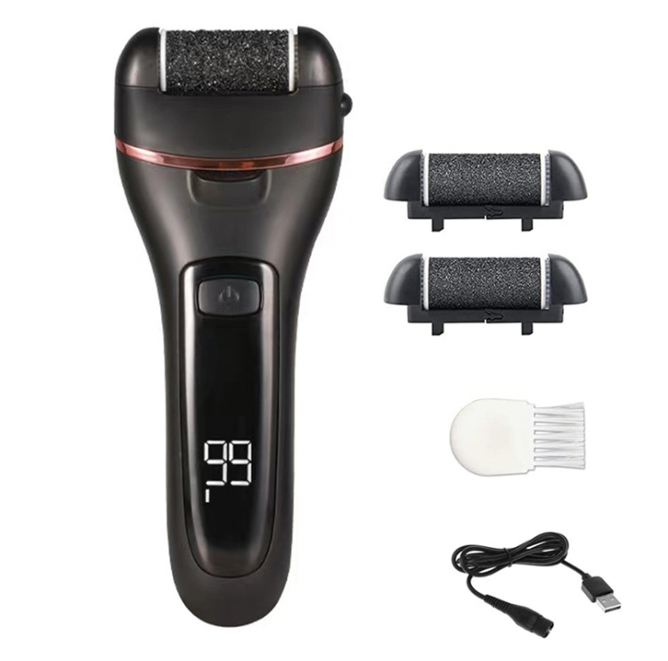

Electric Foot Grinder Digital Display Rechargeable Pedicure Peeling, Color: Black
