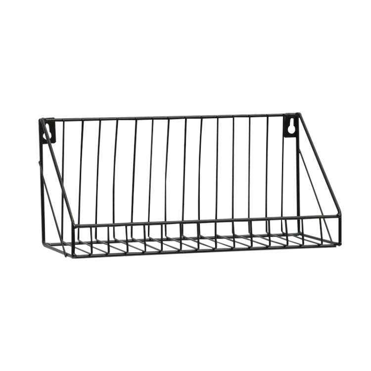 

H985 Home Living Room Bathroom Wall Storage Rack Small (Black)