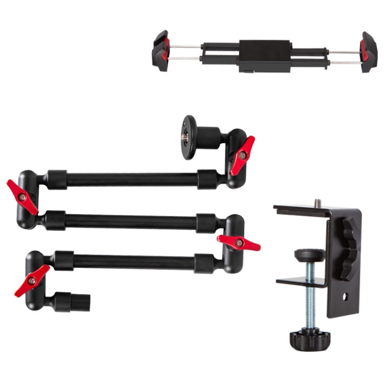 

Multifunctional Metal Universal Cantilever Extension Bracket,Style: With Tablet Pro Clip