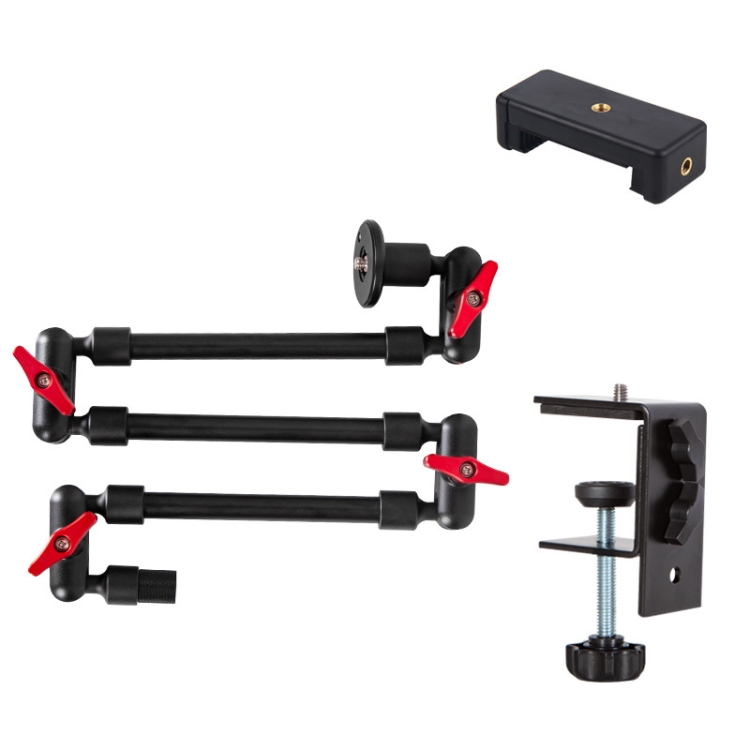 

Multifunctional Metal Universal Cantilever Extension Bracket,Style: With Phone Clip