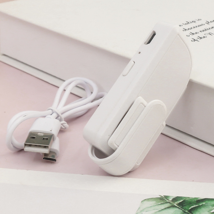

Mini Clip-on Face Mask Fan Usb Breathable 2-speed Adjustable Fan(White)