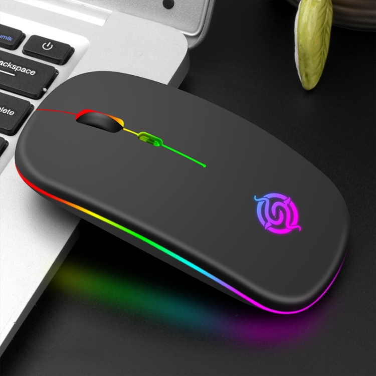 

K-Snake BM110 RGB Lighting Effect Wireless Bluetooth Mouse(Black)