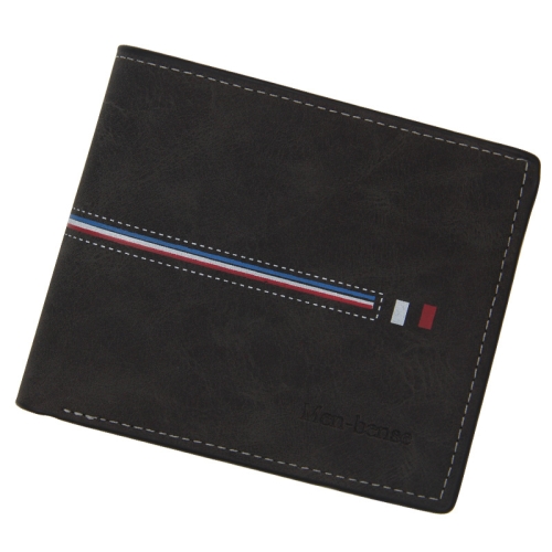 

MenBense Short Multi-Card Fashion Casual Matte Wallet(Black)