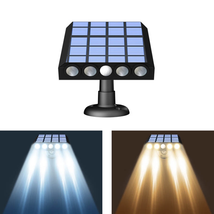 

LED Solar Sensing Outdoor Wall Lamp Highlight Smart Simulation Camera Road Light(Warm White 3000K)