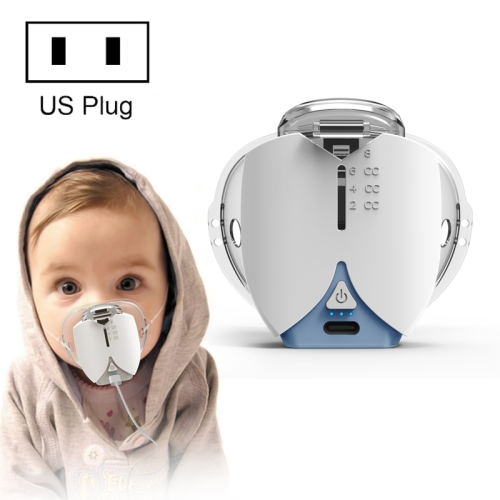 

Hands-free Wearable Micro-mesh Nebulizer for Adults and Children ,Style: With US Plug(Blue White)