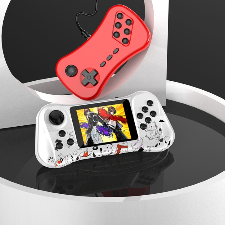 

Handheld Game Console Arcade Nostalgic Retro Handheld Double-Comic Cat