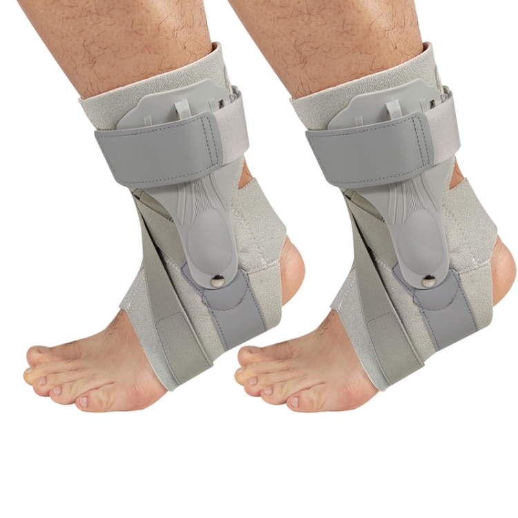 

1 Pair Compression Fixed Plastic Sheet Support Strap Ankle Protector, Size: XL (Gray)
