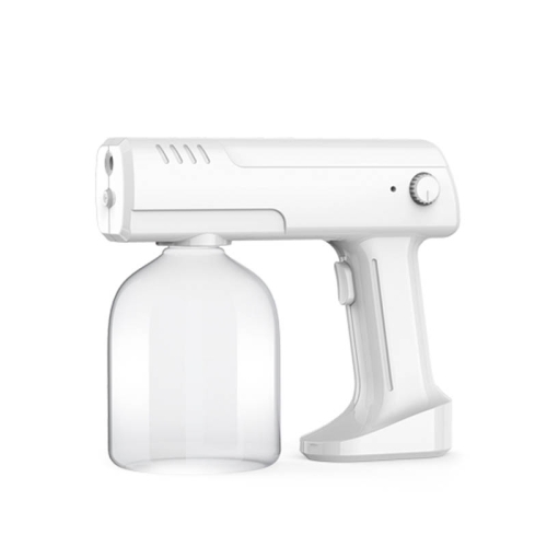 

Rechargeable Portable Blue Light Atomizing Alcohol Sprayer, Style: Not Adjustable(White)