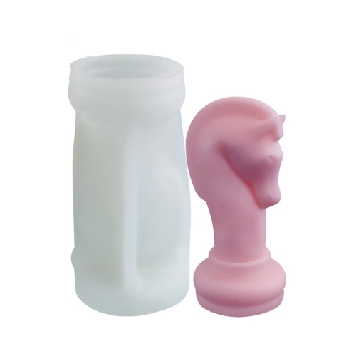 

2 PCS Chess Aromatherapy Candle Silicone Mold Crystal Epoxy Mold, Specification: Knight LZ-20