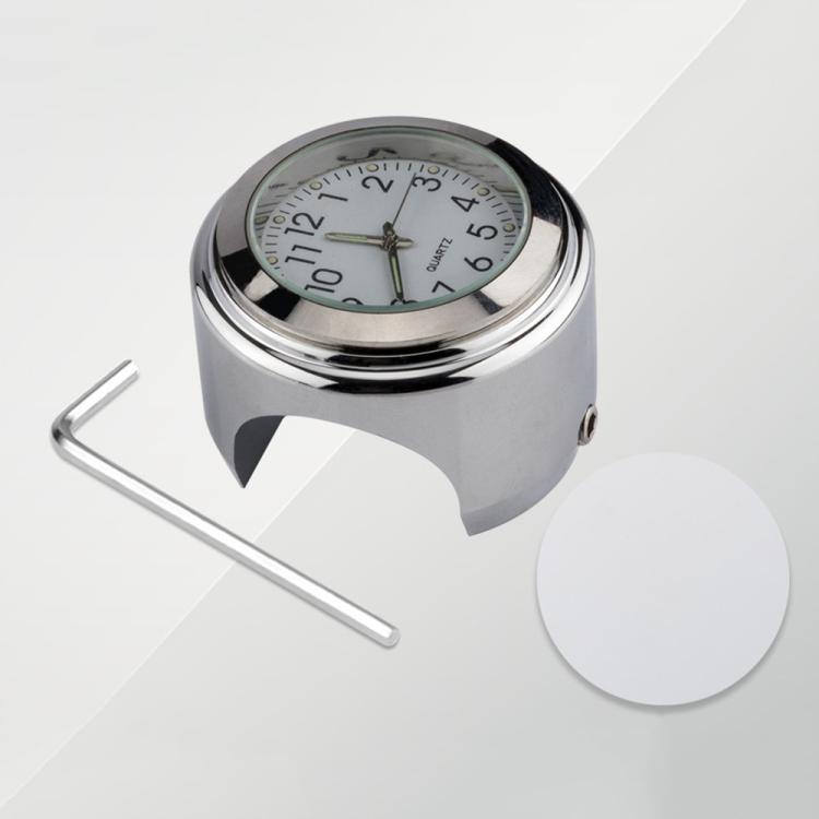 

Aluminum Alloy Plating Motorcycle Handlebar Clock(White Background)