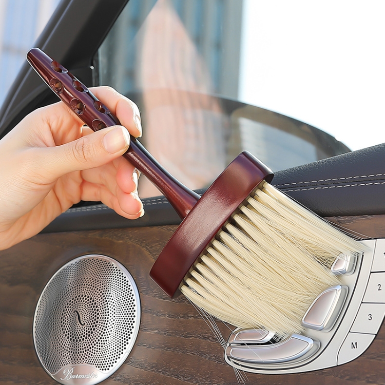 

3 PCS Wood Lengthening Handle Dust Brush Car Vent Internal Decoration Soft Brush