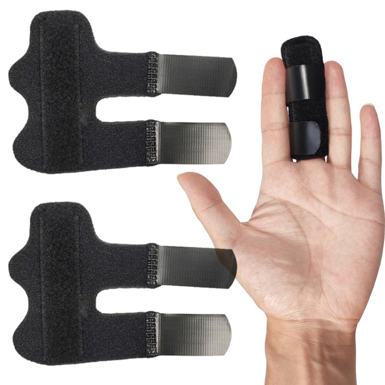 

2 PCS Basketball Sprain Protection Fixed Splint Finger Cover(Blue)