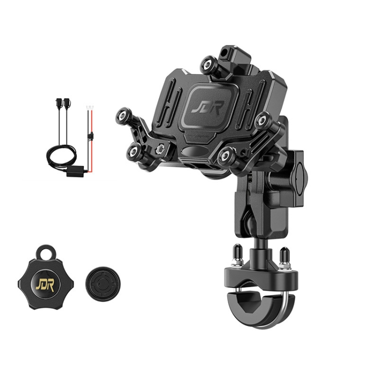 

Motorcycle Bracket Crab Navigation Phone Bracket,Style： U-shaped+QC3.0 Dual USB Charge